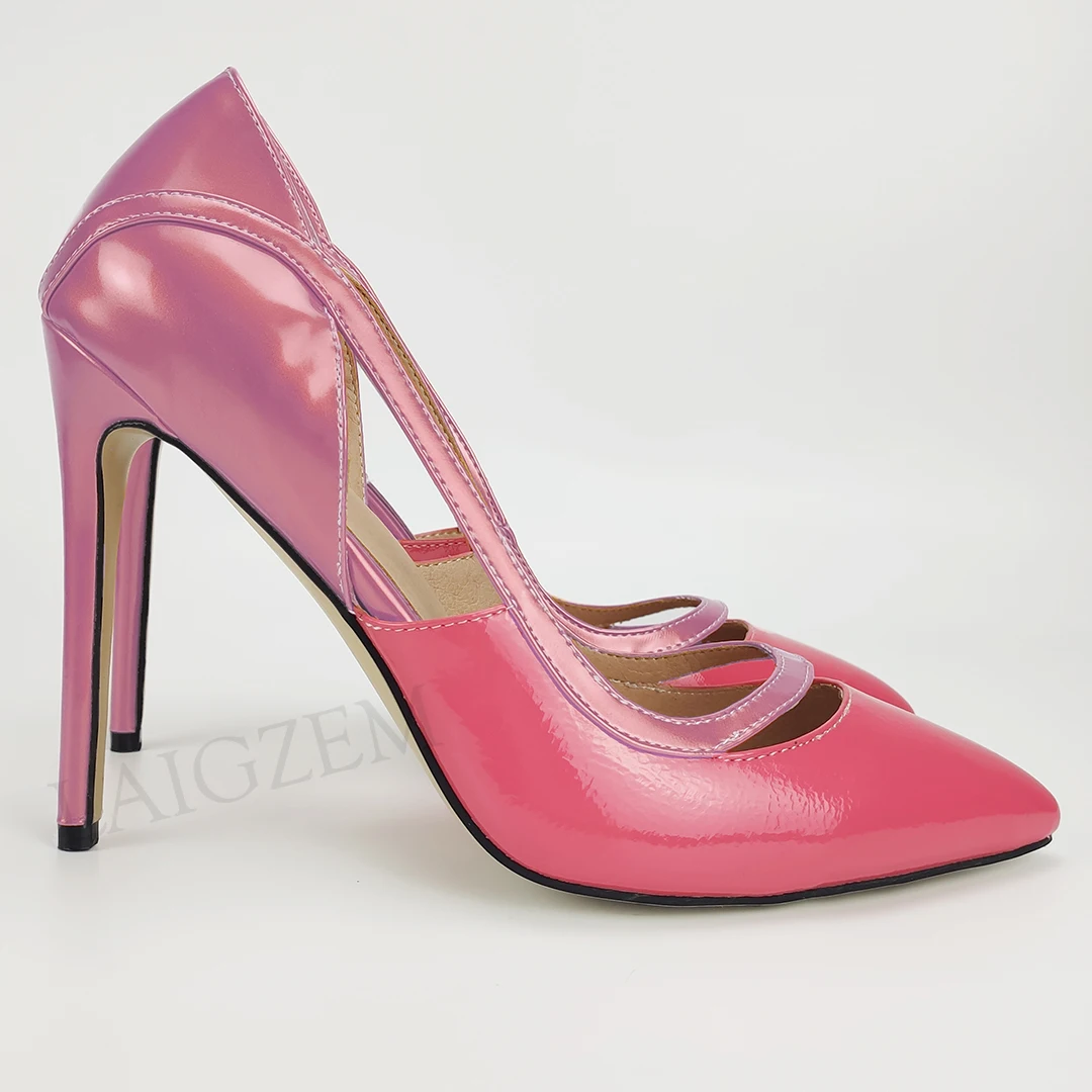 Женские туфли с острым носком LAIGZEM весенне-летние туфли-лодочки на высоком