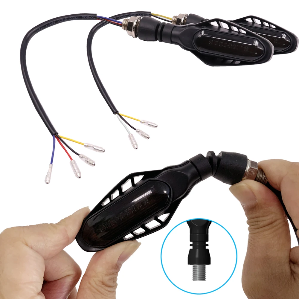 Светодиодный мотоцикл сигнальный светильник s стоп сигнал поворота Копченый