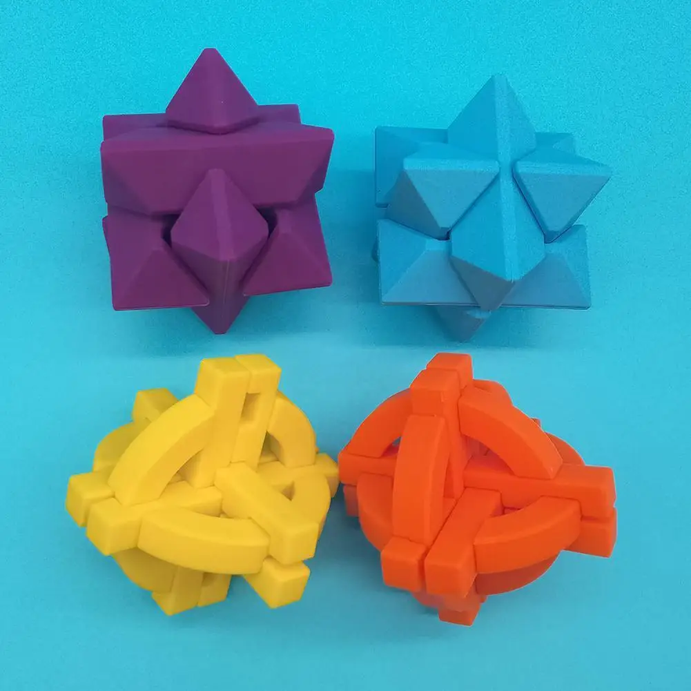 

Новые детские силиконовые игрушки Luban Lock, головоломка для снятия стресса Монтессори, детские развивающие Игрушки Kongming Lock Unzip