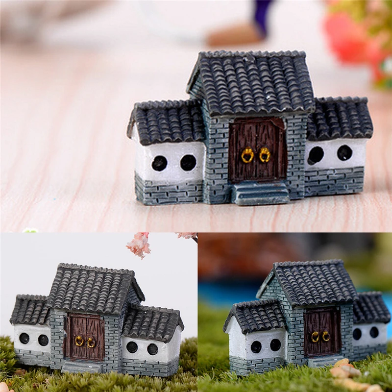 Старинные искусственные мини старинные город микро пейзаж ворота Смола DIY Декор