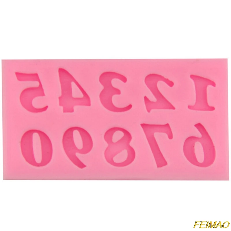 

3Pcs 3D Alphabet Numbers Silicone Mold Cakeware Liquid Baking Tools For Cakes Fondant Soft Decorating Tools