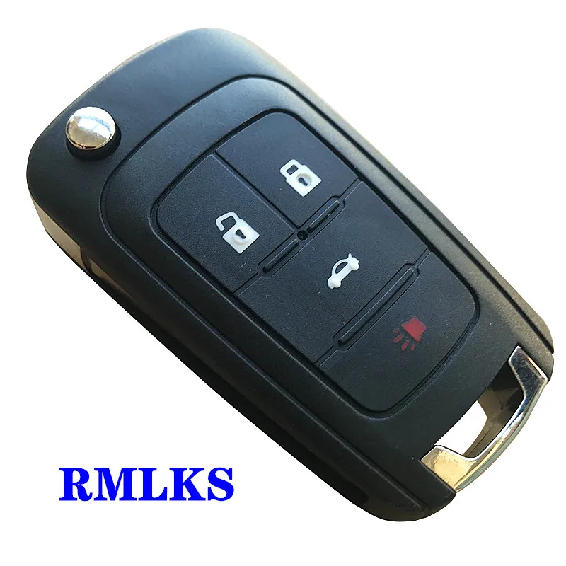 

Flip Remote Key Shell Case Fit For Chevrolet Cruze Epica 4 Buttons HU100 Blade