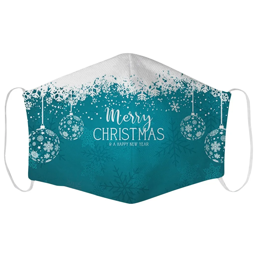 

1pcs Christmas New Fashion Face Mask Words Print Windproof Washable Maske Masque mondkapjes wasbaar Mascarilla Unisex