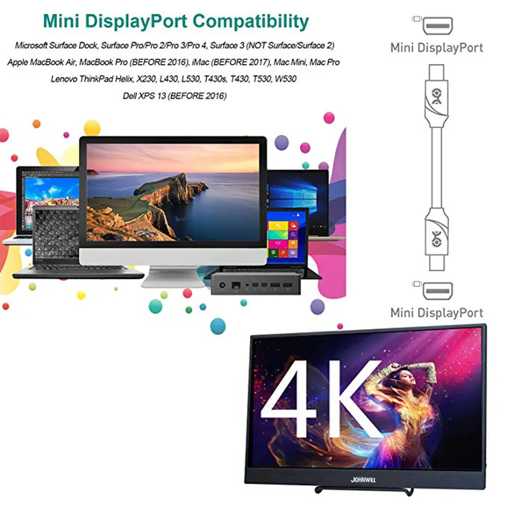 18,4 дюймов Full HD 3840X2160 4K ips портативный игровой экран монитор ПК для PS3 PS4 Macbook 13," USB-C маленький мини компьютерный монитор