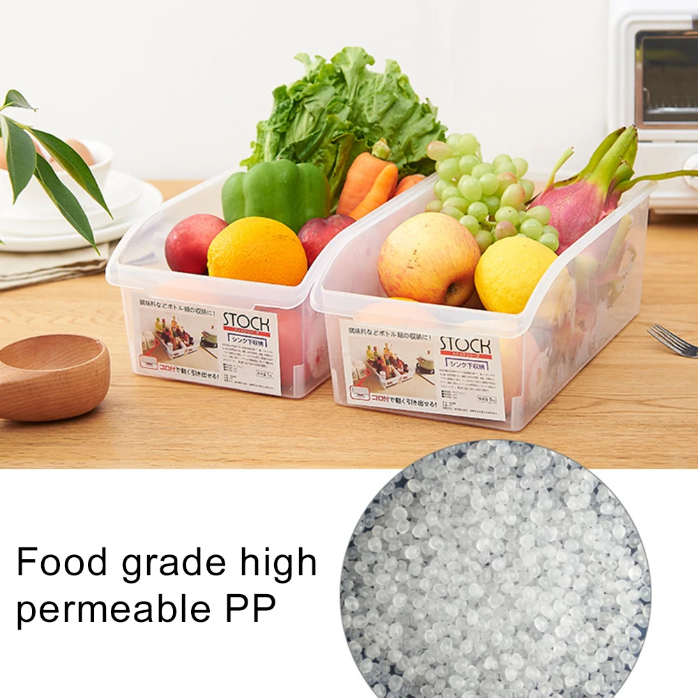 Пластиковый ящик для кухонного холодильника корзина хранения еды фруктов