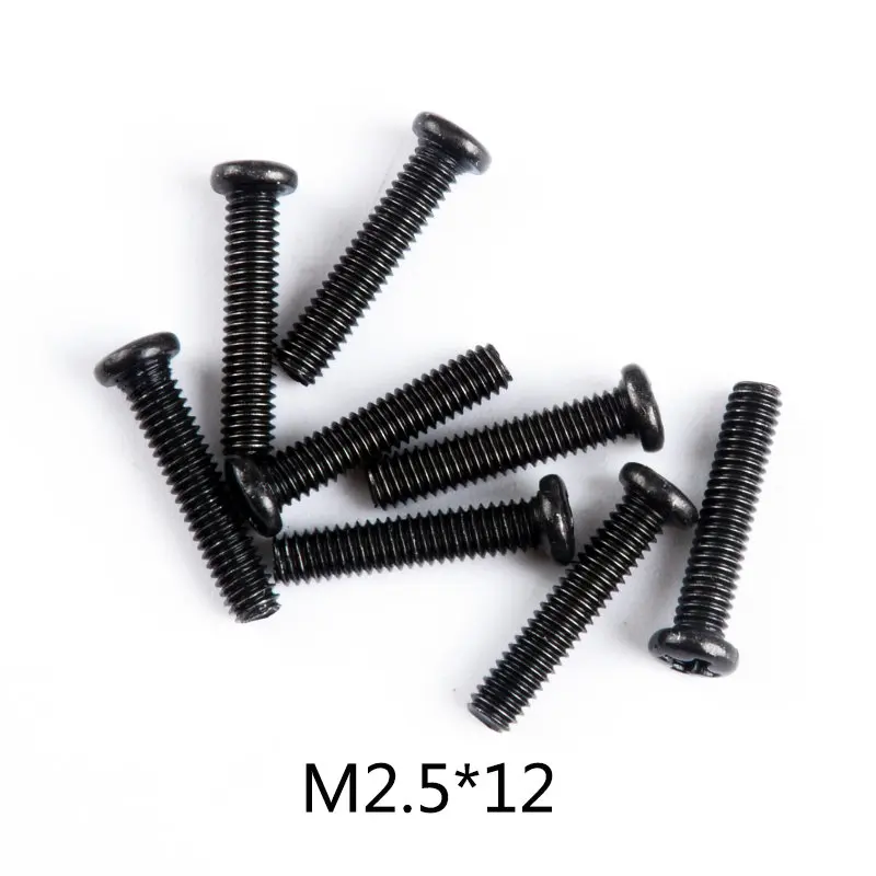 0103 Wltoys 12428 RC автомобиль запасные части саморезы с полукруглой потайной головкой Винты с плоской головкой и крестообразным шлицем половина штифт M2 M2.3 M2.5 M3 M4 винты для RC автомобиль - Цвет: 0103