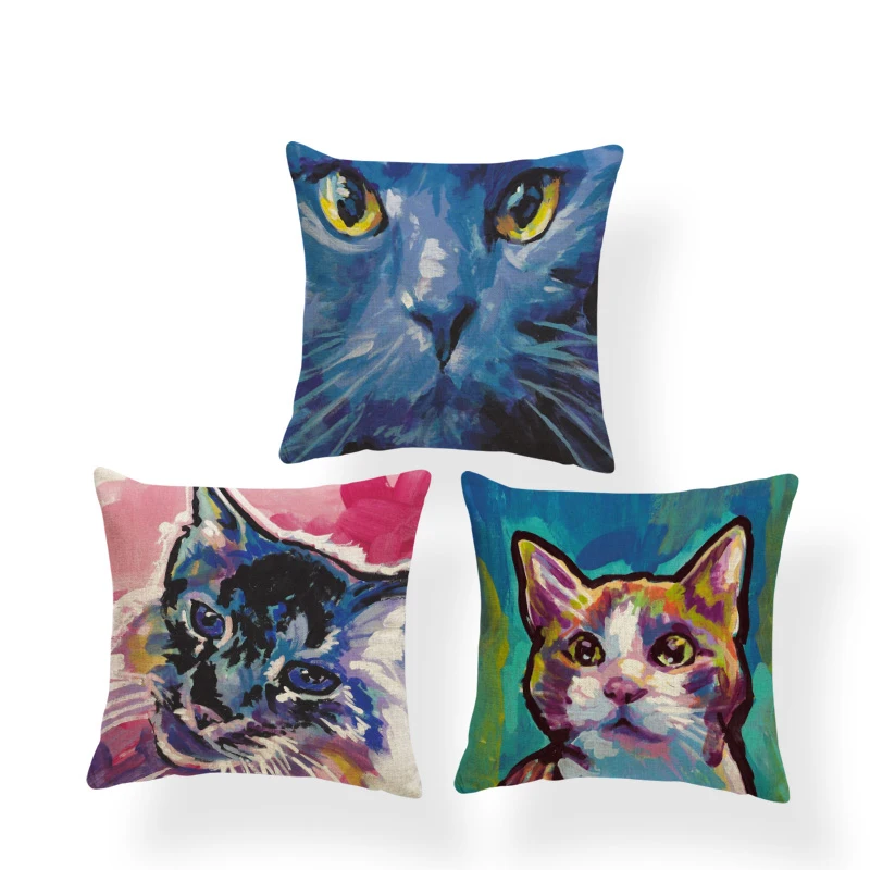 Хиппи Happy Animal наволочка Чихуахуа золотистый ретривер Коралловая собака хаски