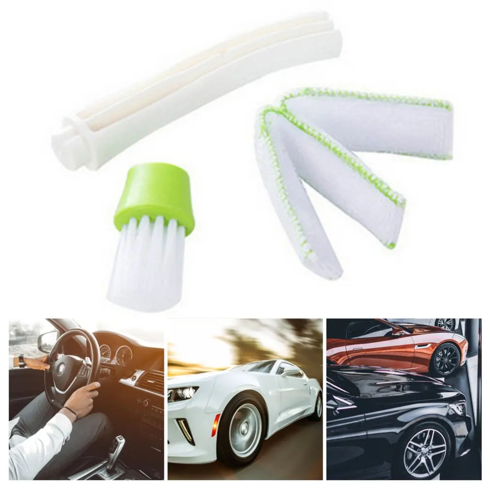 

Portable Double Ended Car Air Conditioner Vent Slit Cleaner Brush Instrumentation Dusting Blinds Keyboard Cleaning Brush