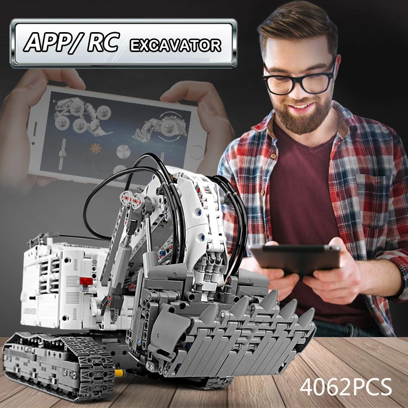 4062 + шт совместимые с брендовым экскаватором строительные блоки дистанционного
