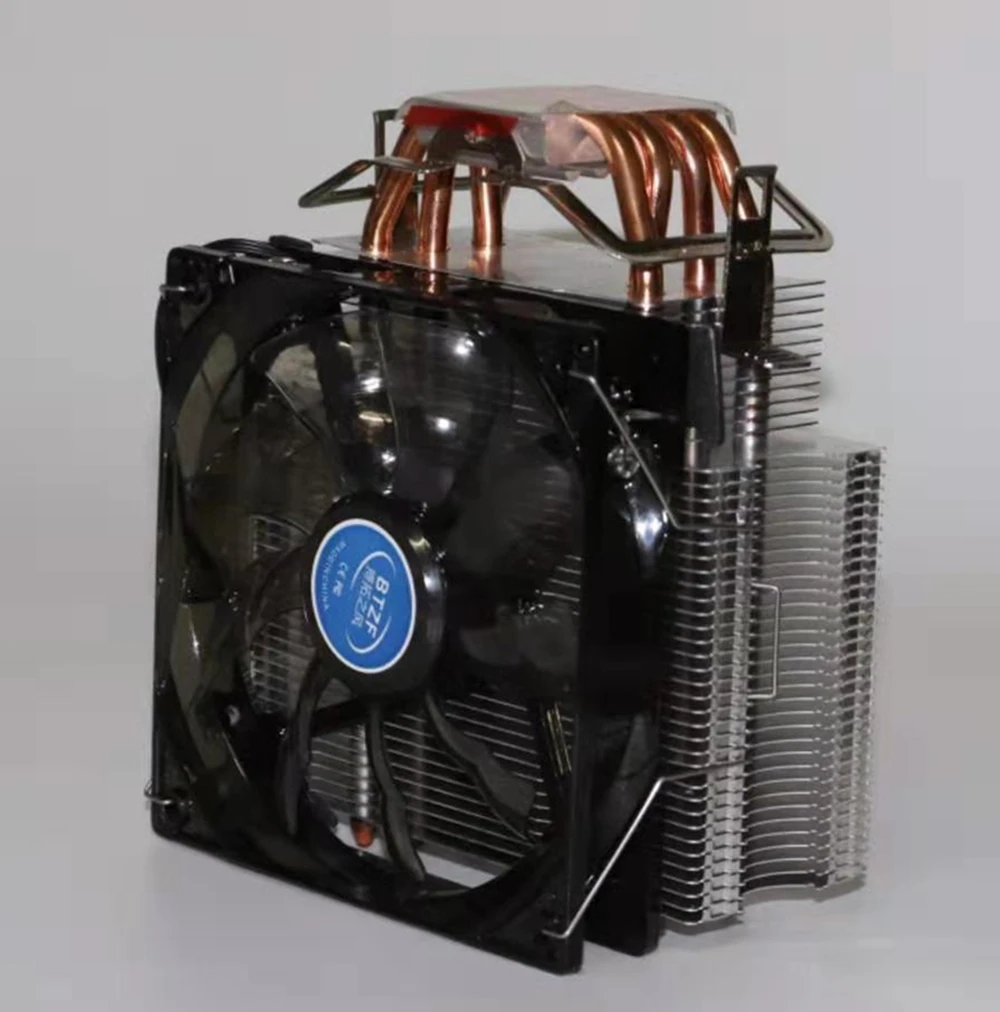 4 теплотрубки Процессор кулер светодиодный 120 мм охлаждающий вентилятор высокого