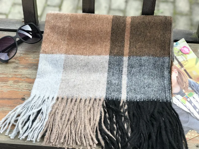 2019 клетчатый зимний шарф женские теплые модные шарфы на каждый день кашемировые |