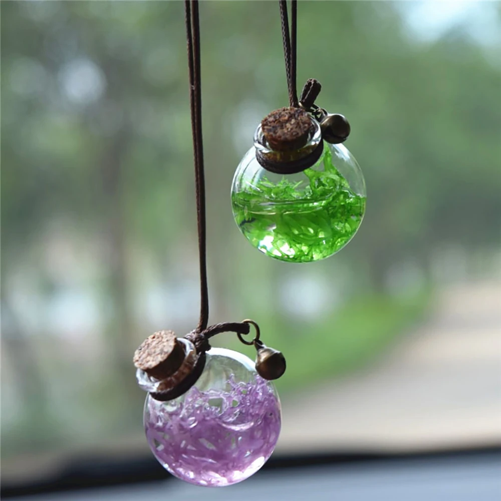 Автомобильный подвесной пустой стеклянный флакон для духов подвеска украшения