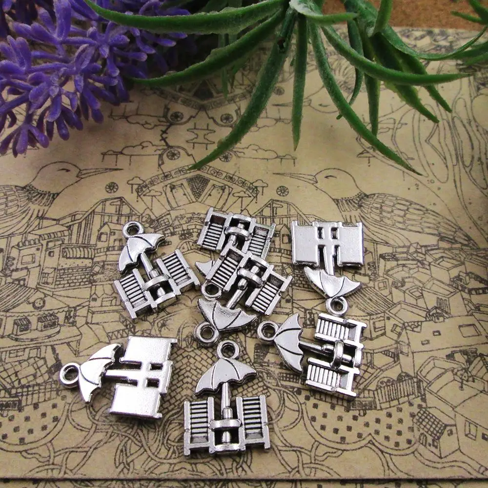 35pcs-14*19mm Antique Silver 