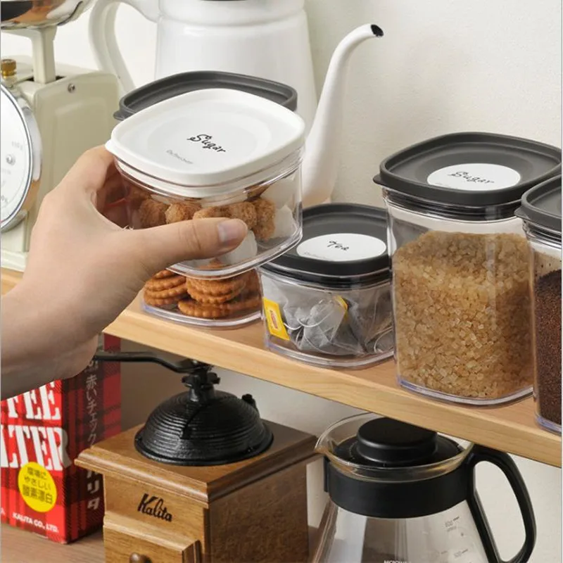 CuteLife прозрачные маленькие пластиковые контейнеры с крышками для еды сахара