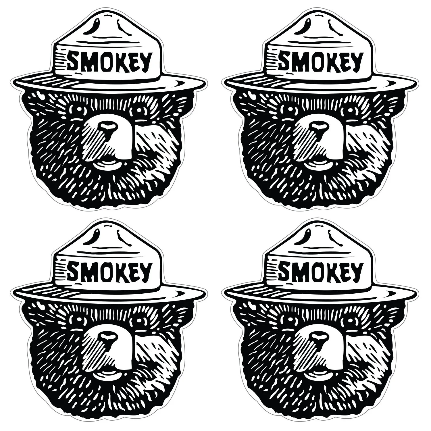 Наклейка для пожаротушения медведя Smokey|Наклейки творчества| |
