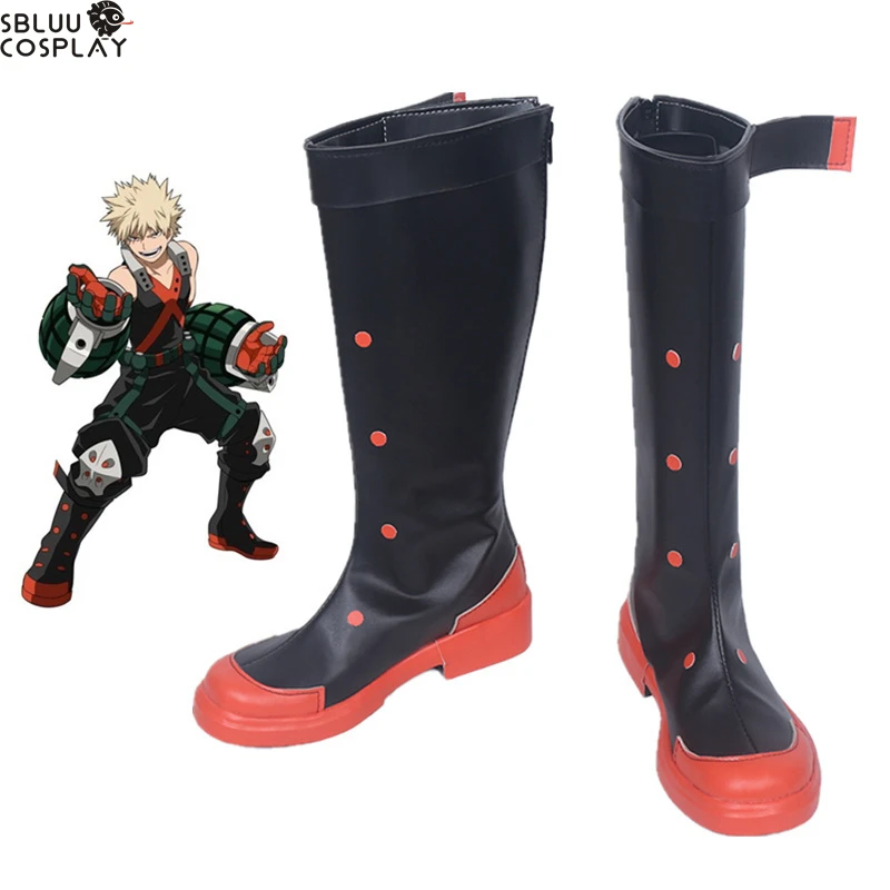 

SBluuCosplay Boku No Hero Academia Bakugou Katsuki Cosplay Shoes Custom Made Boots
