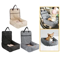 soft dog booster seat with safety strap folding thicken waterproof travel carrier for winter summer other small pet dogs cats