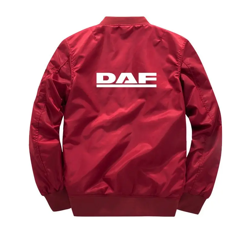 DAF куртки мужские флисовые 6XL 7XL 8XL зимняя куртка с круглым вырезом пилот Водонепроницаемая ветровка парка размера плюс Бейсбол CTCSM - Цвет: Thin Wine