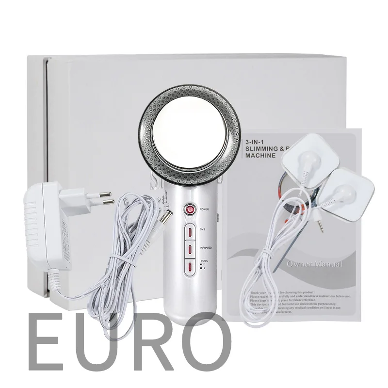 Ультразвуковой массажер для тела и лица 3 в 1|Массажное оборудование коррекции