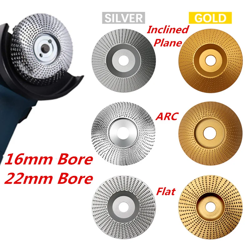 ZK30 High Quanlity Wood Grinding Wheel Rotary Disc Sanding Wood Carving Tool Abrasive Disc Tools For Angle Grinder 16/22mm Bore