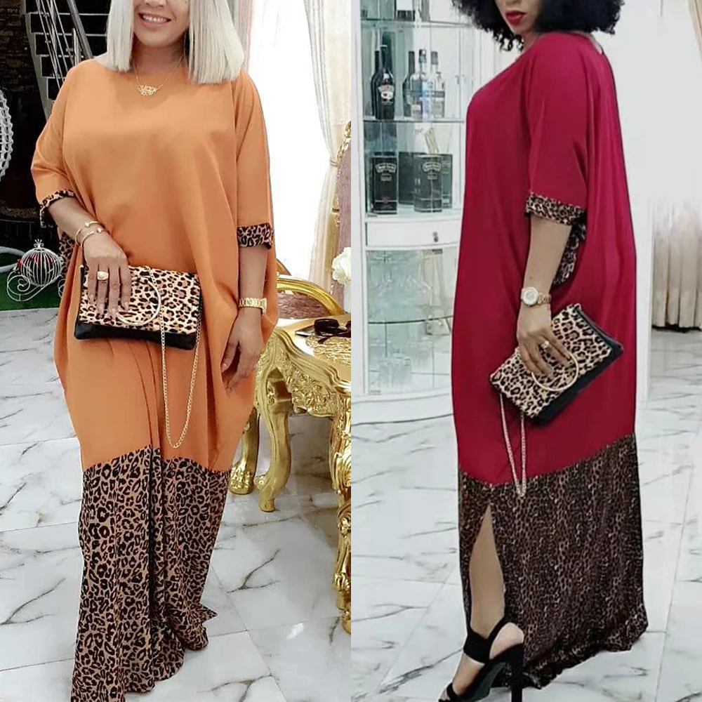 Платье женское длинное с леопардовым принтом | Тематическая одежда и униформа