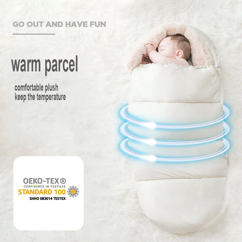 Спальный мешок для малышей зимний конверт коляски теплые плотные спальные мешки