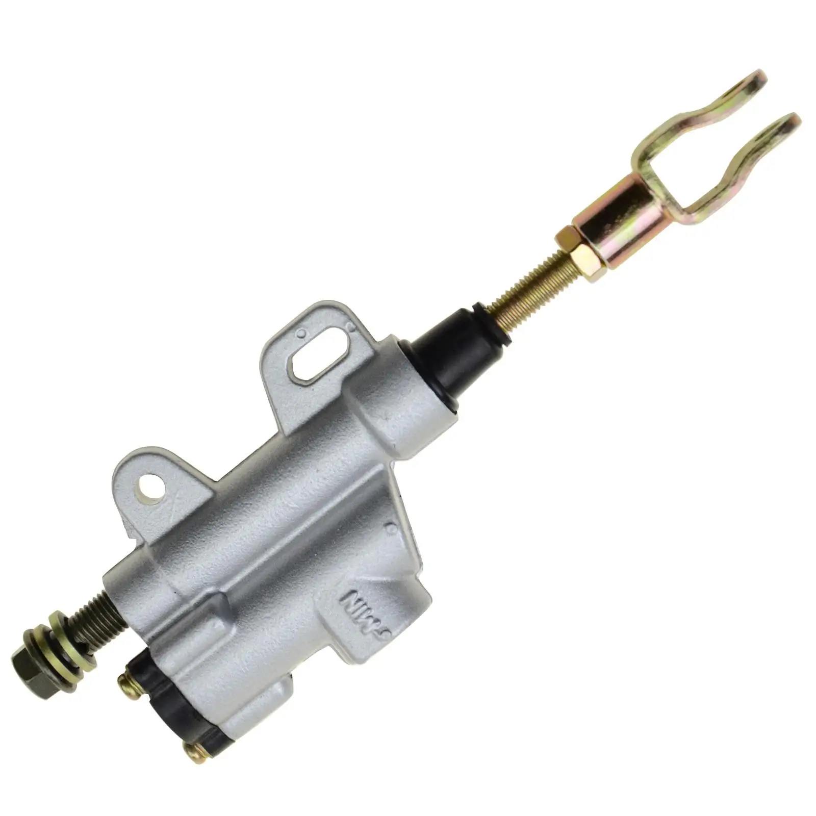 

GOOFIT Universal Motorcycle Rear Brake Pump for Motocross Pit Bike Dirt Bike ATV Silver Hydraulic Master Cylinder Pump Black