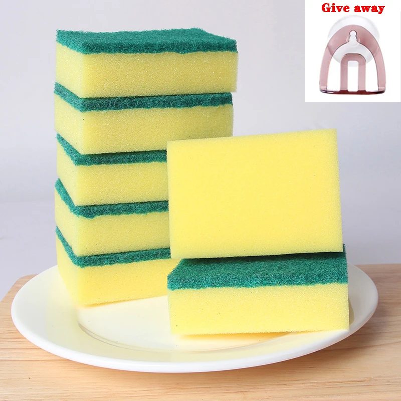 

VEHHE Sponge Kitchen Magic Cleaning Supplies Basin Rusty Oil Stains Powerful Decontamination Set Buy 5 Pieces Get Hook