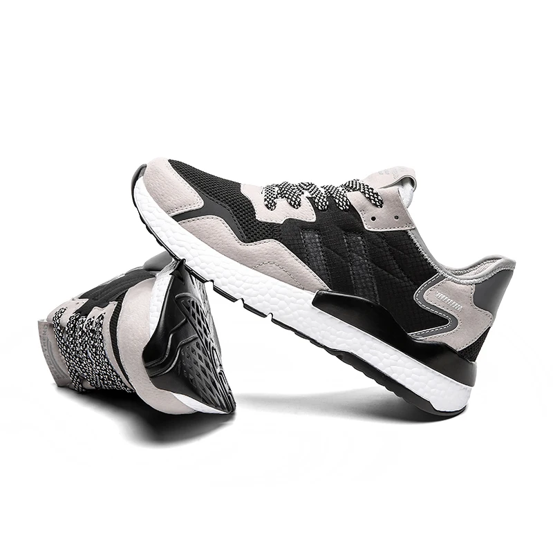 Мужская Легкая беговая Обувь со шнуровкой спортивная обувь высокого качества