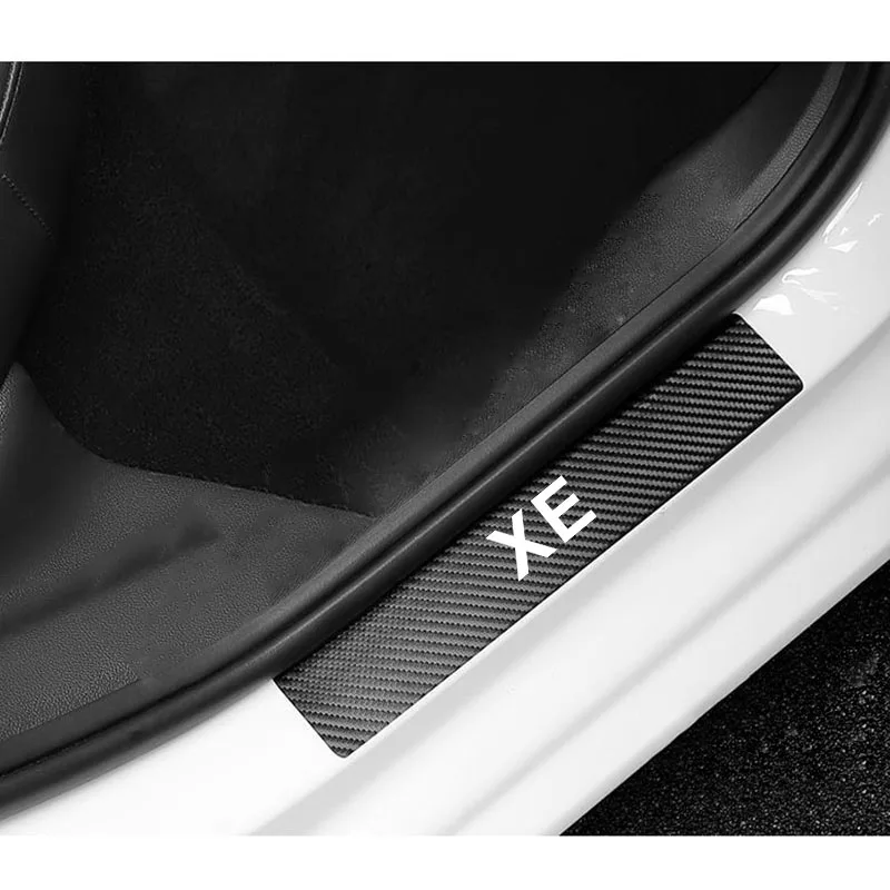 

4 шт., автомобильные наклейки из углеродного волокна для Jaguar XE