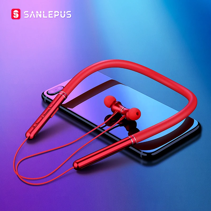 SANLEPUS Спортивные Беспроводные Bluetooth наушники, наушники, беспроводные наушники с микрофоном, Bluetooth гарнитура для мобильного телефона