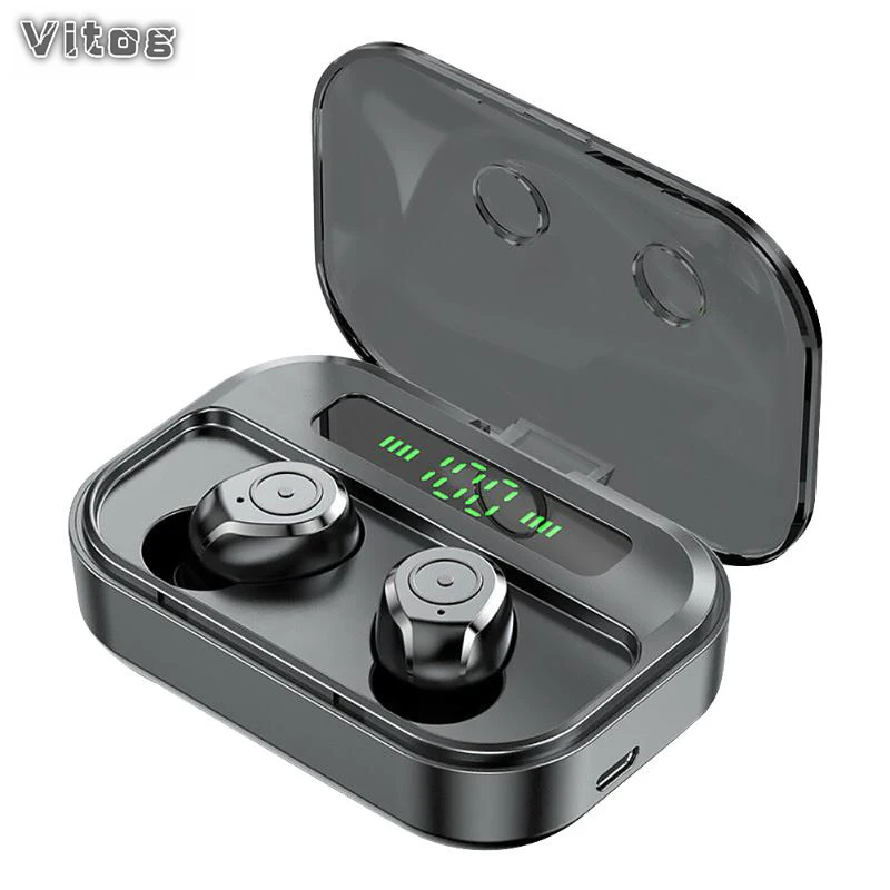 Vitog HiFi качественные наушники беспроводные TWS Bluetooth 5 0 спортивные