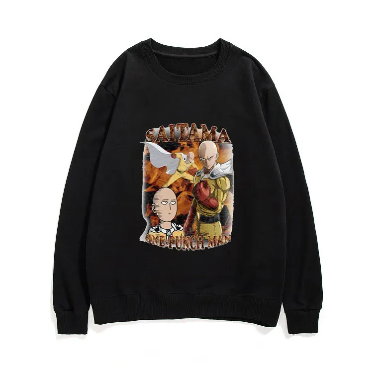 

Japan Anime One Punch Man Pullover The New Mens Saitama Print Sweatshirt Man Loose Streetwear Men Women Long Sleeve Sweatshirts