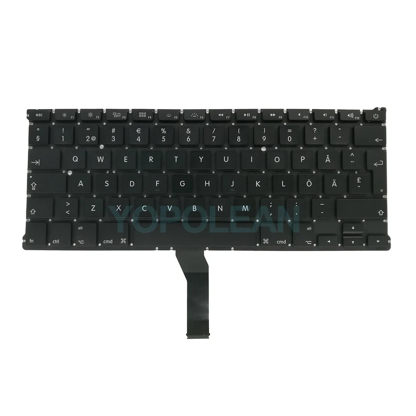 Новая шведская Клавиатура для ноутбука Macbook Air 13 дюймов A1369 A1466 kkeyboard 2011 2017