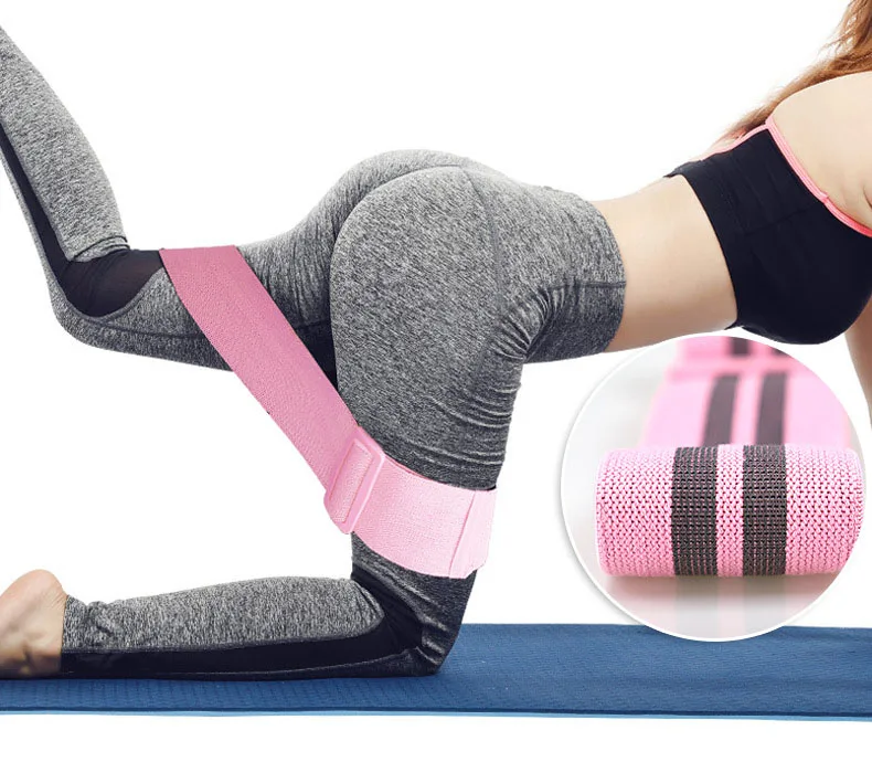 Регулируемый унисекс лента-трофея хип-круг сопротивление фитнес-упражнения для