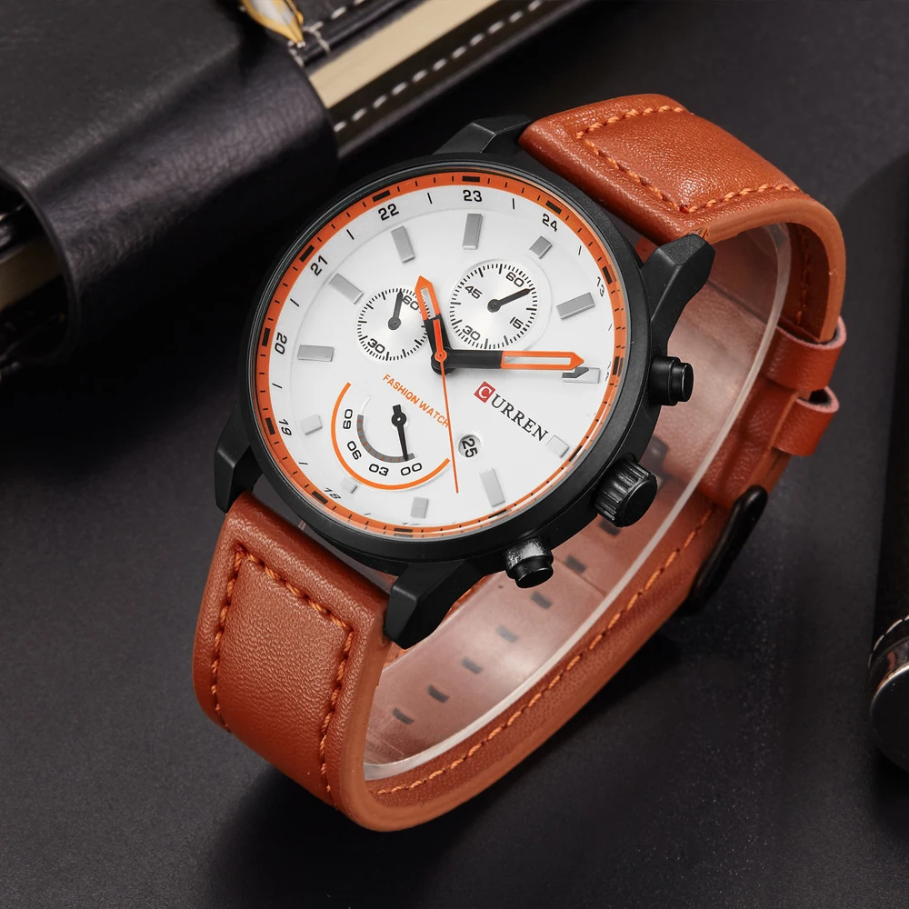 

CURREN 8217 Men's Sport Quartz Watch Mens Watches Top Brand Luxury Waterproof Military Wrist Watch Men Clock Male