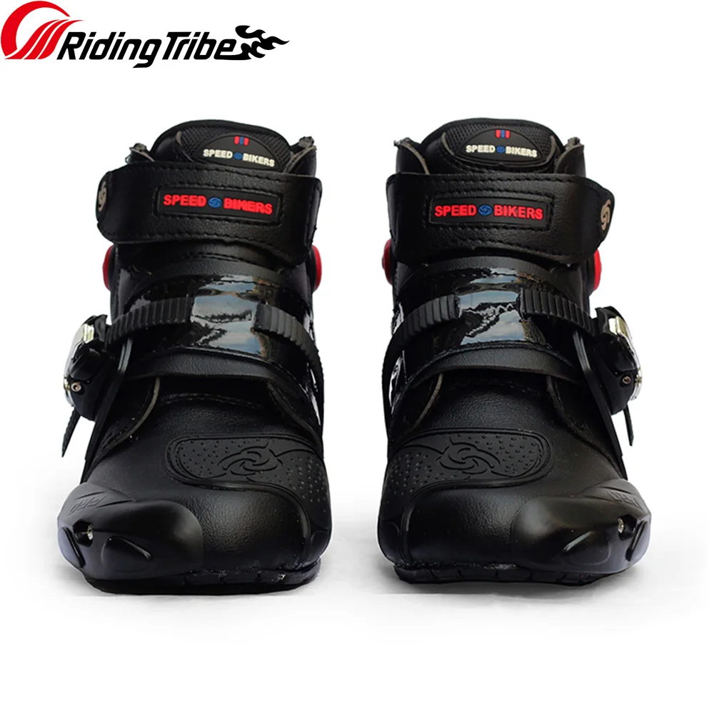 Motorcycle Boots Motocross Professional Racing Shoes Motorbike Biker Rider Protective Riding Boot Moto Zapatos Men Women A9003