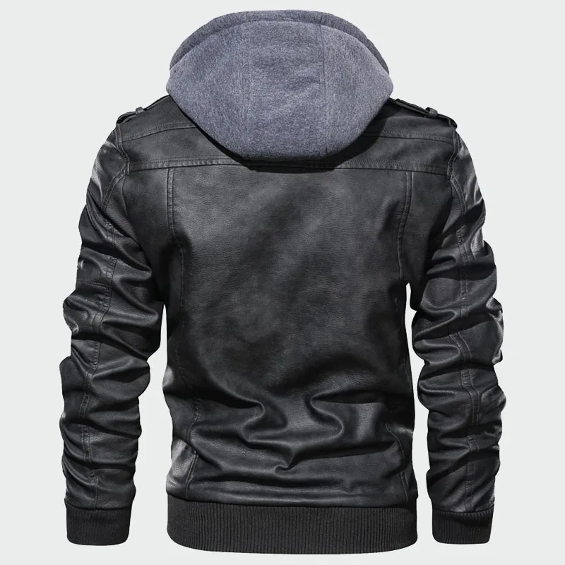 

Men's Leather Jackets Autumn New Casual Motorcycle PU Jacket Leather Coats Men Faux Jacket Mens Brand Clothing