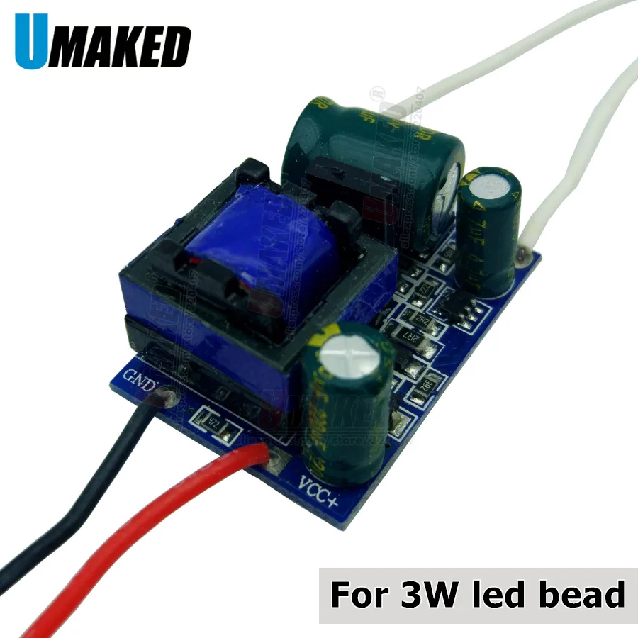 Драйвер постоянного тока для светодиодов x3W трансформатор светодисветильник Дов