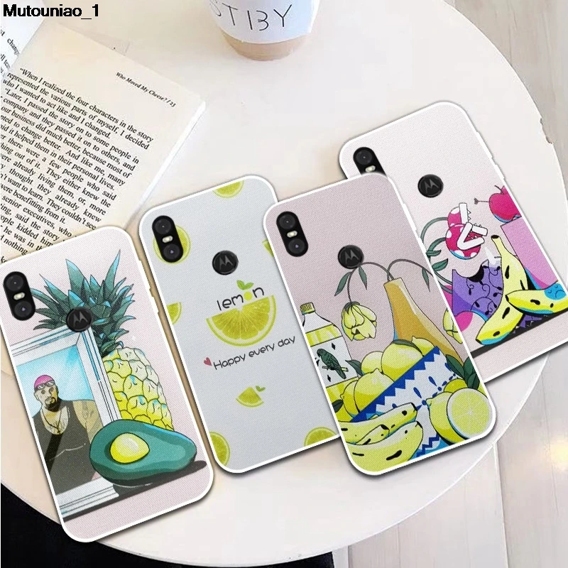 Силиконовый мягкий чехол Lemon 2 из ТПУ для Motorola Moto C E4 E5 E6 G5 G5S G6 Z Z2 Play Plus