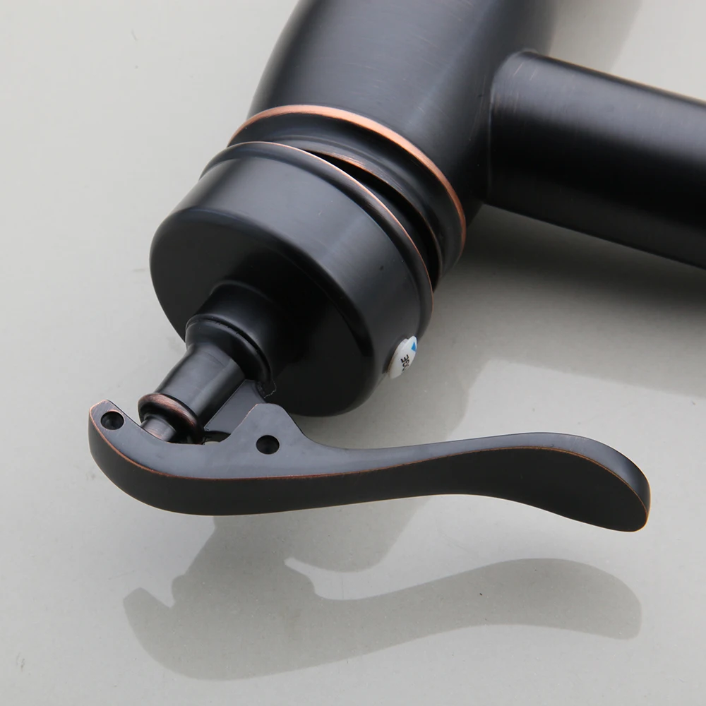 Смеситель для раковины ванной комнаты матовый черный кран Robinet De Lavabo смеситель