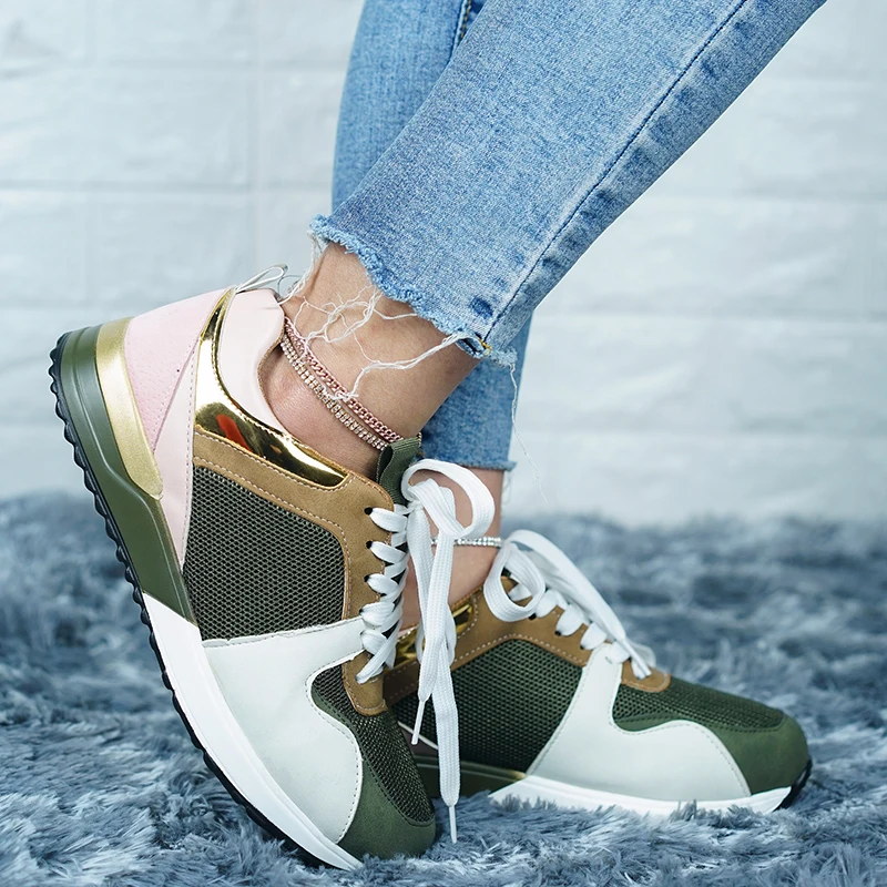 

Женская спортивная обувь, обувь для бега, модная новая дышащая повседневная обувь, обувь для тренировок и бега на платформе, женские кроссовки