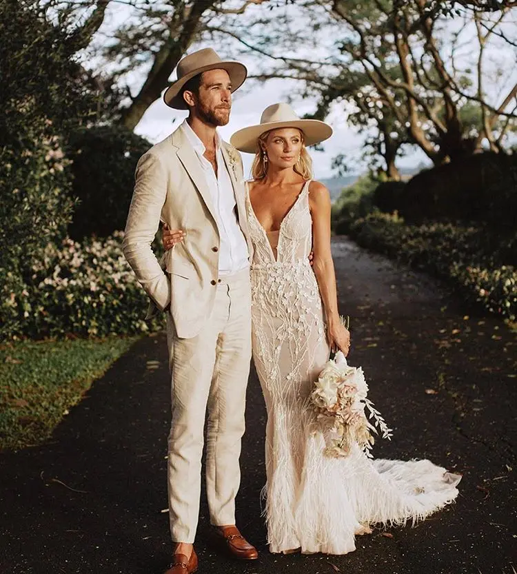 Свадебное платье с перьями HA126 свадебное v образным вырезом на заказ высокое