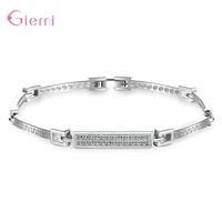 top sale 925 sterling silver jewelry for women bridal fashion sterling silver simple bracelets bangles for anniversary party