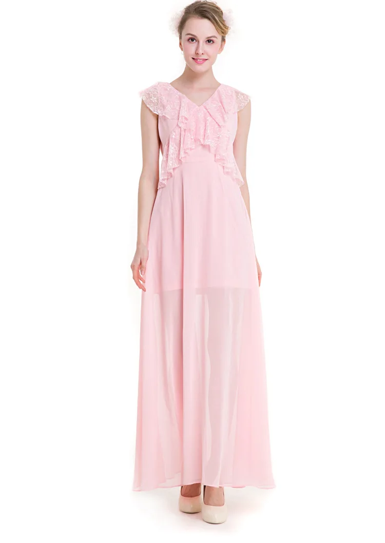 Сексуальное женское платье размера плюс с v образным вырезом без рукавов макси