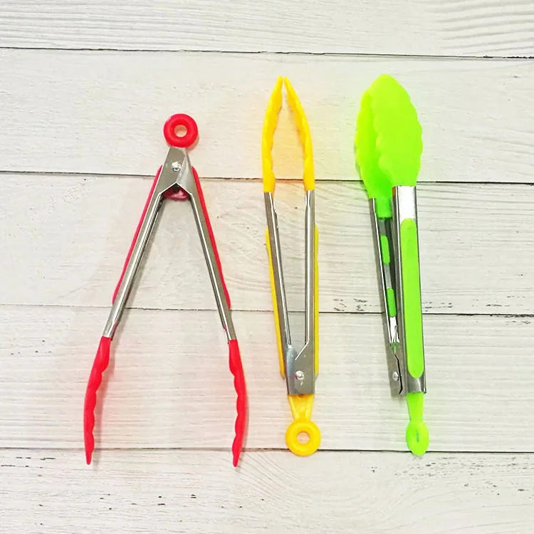 1 шт. Нержавеющая сталь Кухня щипцы для барбекю зажим Еда пицца хлеб десерт