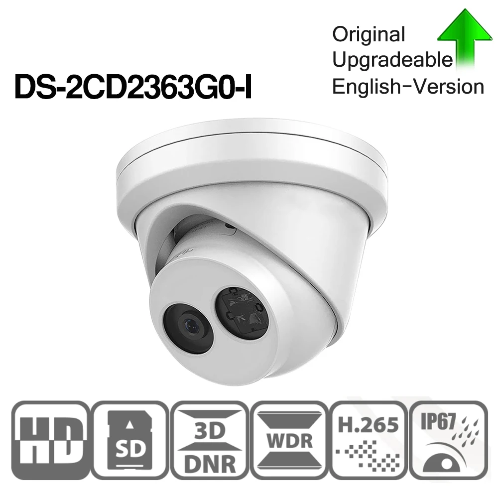 Pre-sale Hikvision DS-2CD2363G0-I Original 6MP Camera H.265 Face Detect Network IP Camera POE CCTV Cam SD Card Slot 10pcs/lot