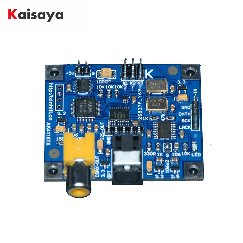 Ak4118 I2S к коаксиальному волокну SPDIF с выходной поддержкой 24bit 192K DC 5V F8 003|Усилители