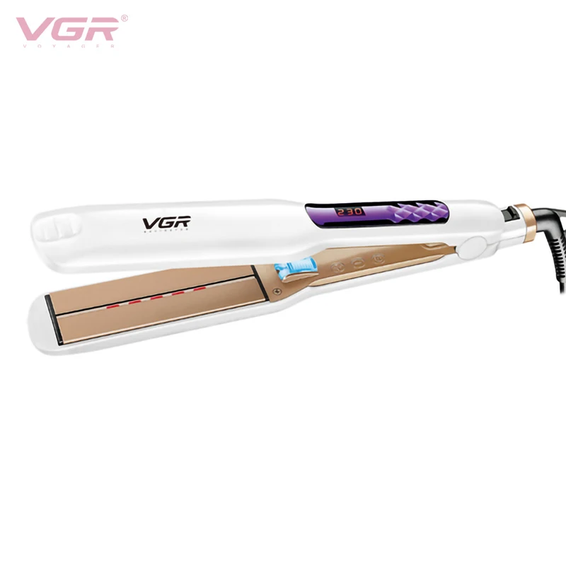 

VGR инфракрасный выпрямитель для волос утюжок для волос с подогревом турмалина плоский утюжок со светодиодным цифровым дисплеем