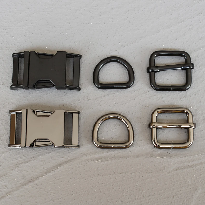 Металлическая пряжка 20 мм Регулируемая D образное кольцо набор из 3 шт.